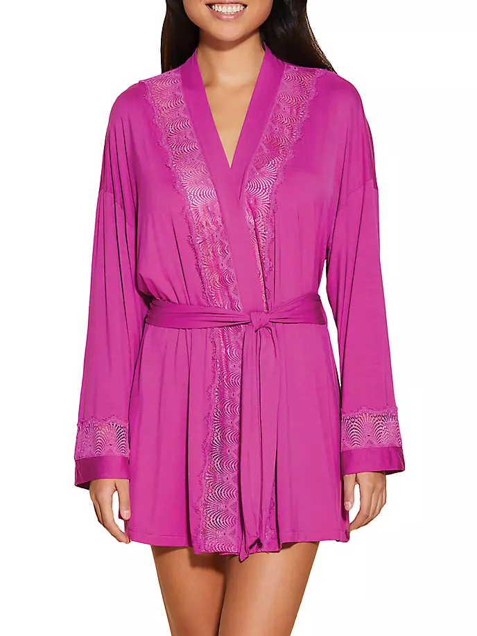 

Халат Allure с кружевной отделкой Cosabella, цвет cape fuchsia