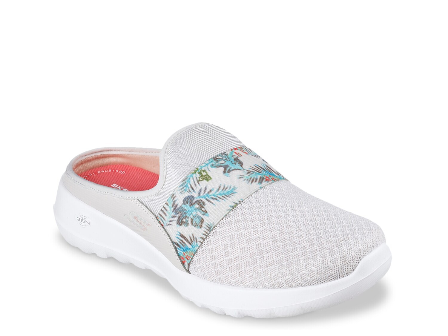 цена Слипоны Skechers Go Walk Joy Tropical Oasis, молочный