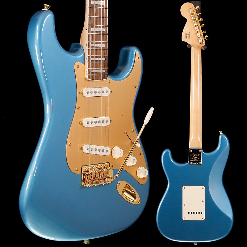 

Электрогитара Squier 40th Stratocaster Laurel Fb Gold Hw, Lake Placid Blue 6lbs 15.9oz