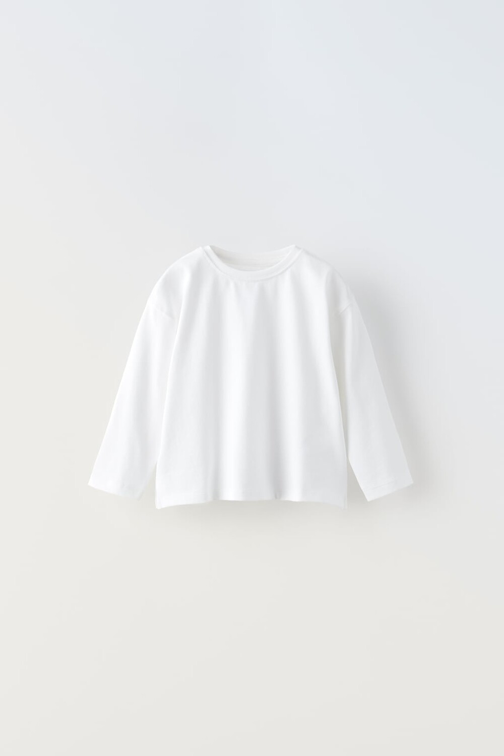 

Одная футболка среднего веса ZARA, белый