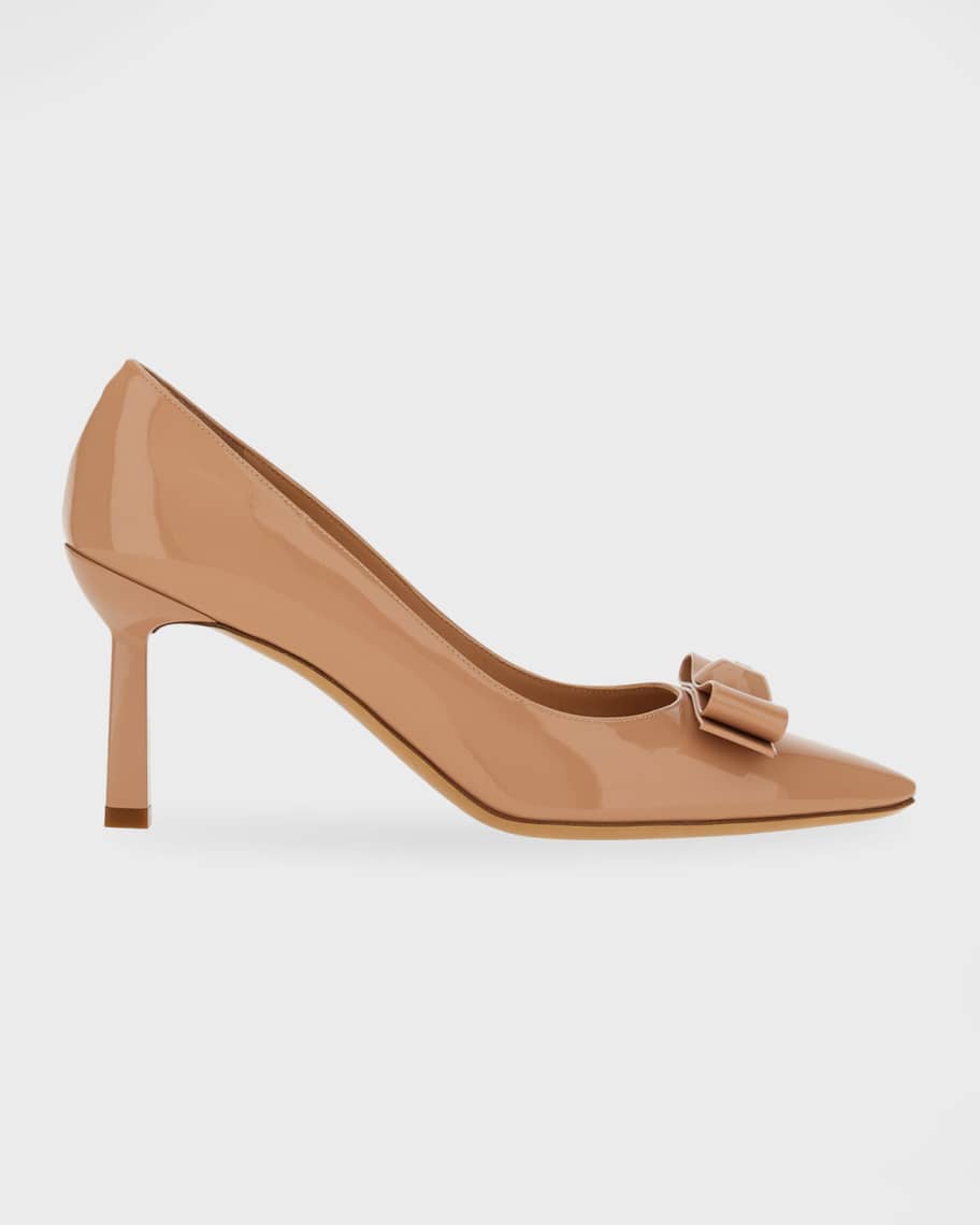 

Лакированные туфли-лодочки Katrin с бантом Ferragamo