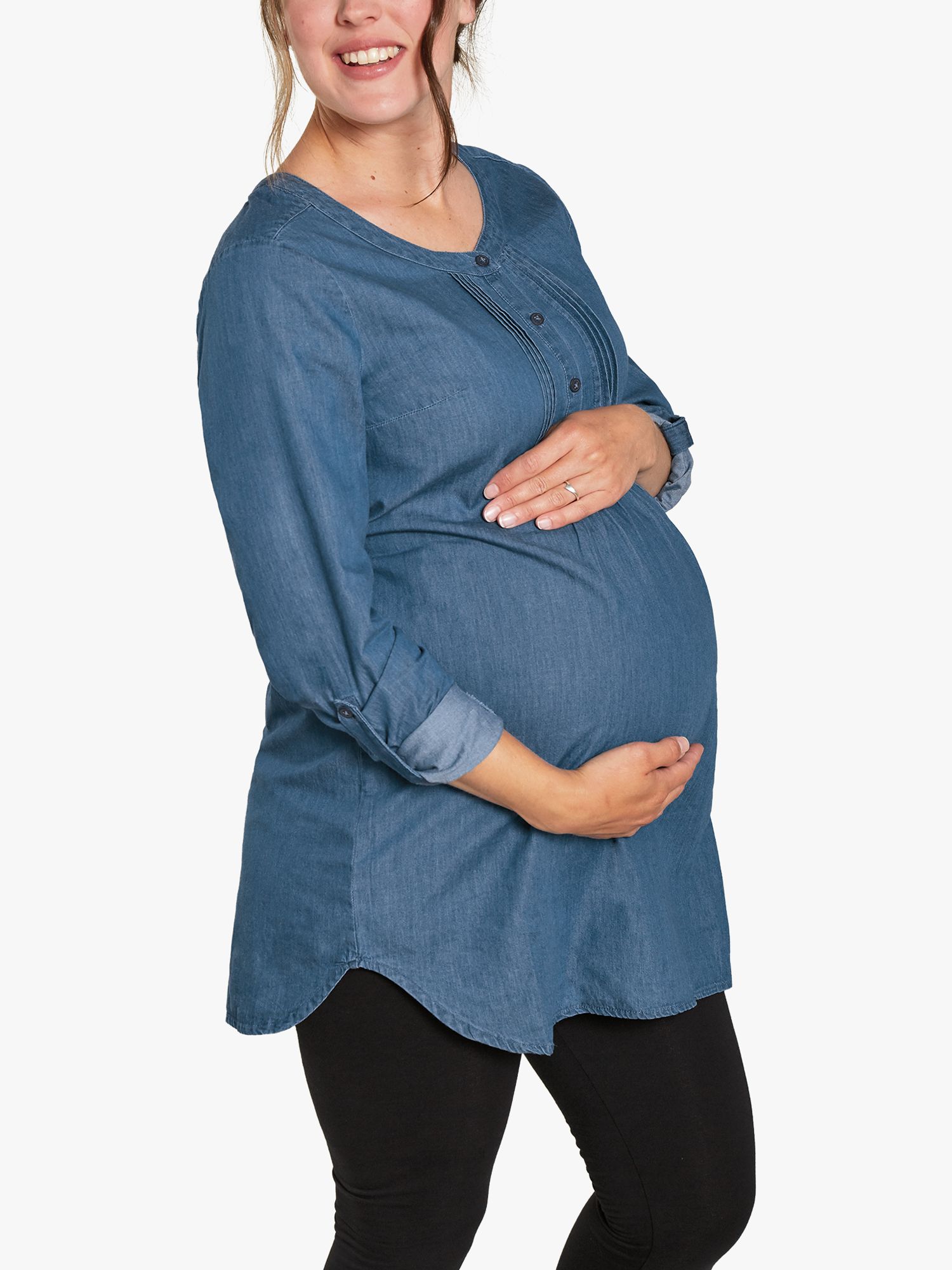Джинсовая туника Roisin для беременных Frugi, синий туника для беременных 44 46 размер