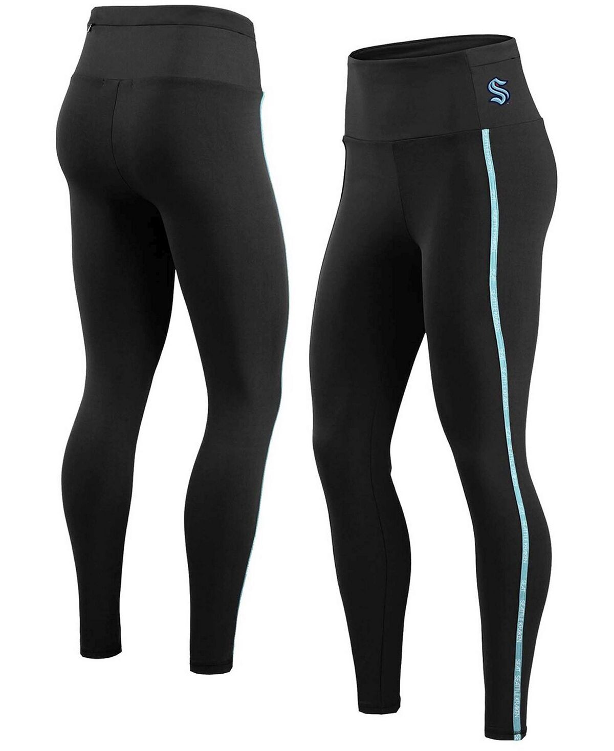 

Черные женские эластичные леггинсы Seattle Kraken WEAR by Erin Andrews, черный