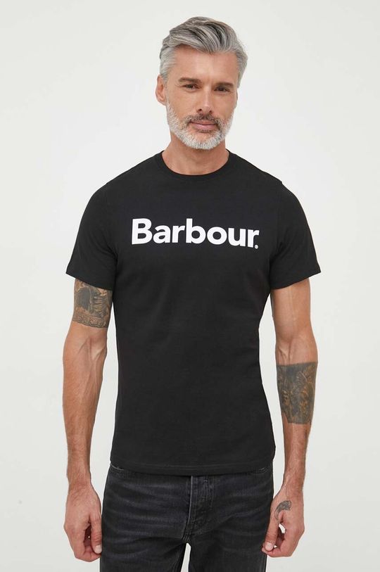 

Футболка из хлопка Barbour, черный