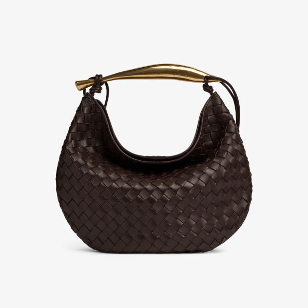 

Сумка через плечо из сардиновой кожи Bottega Veneta, цвет fondant brass