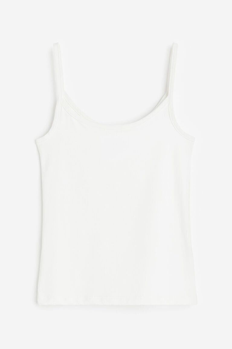 

Топ с бретелями H&M, белый
