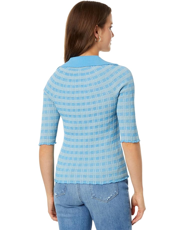 Свитер Rosetta Getty Striped Polo Sweater, цвет Aqua/Beige rosetta getty повседневные брюки