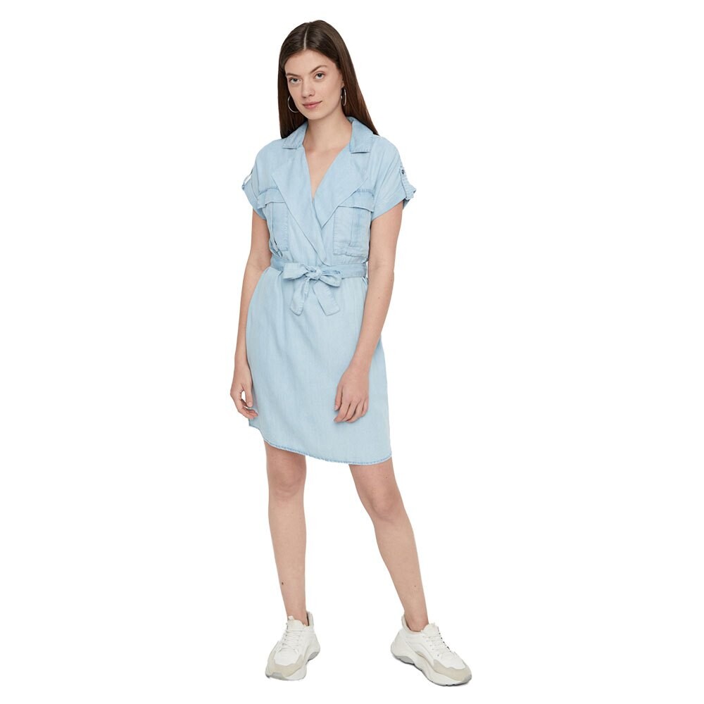 

Короткое платье Noisy May Vera Endi Tencel, синий