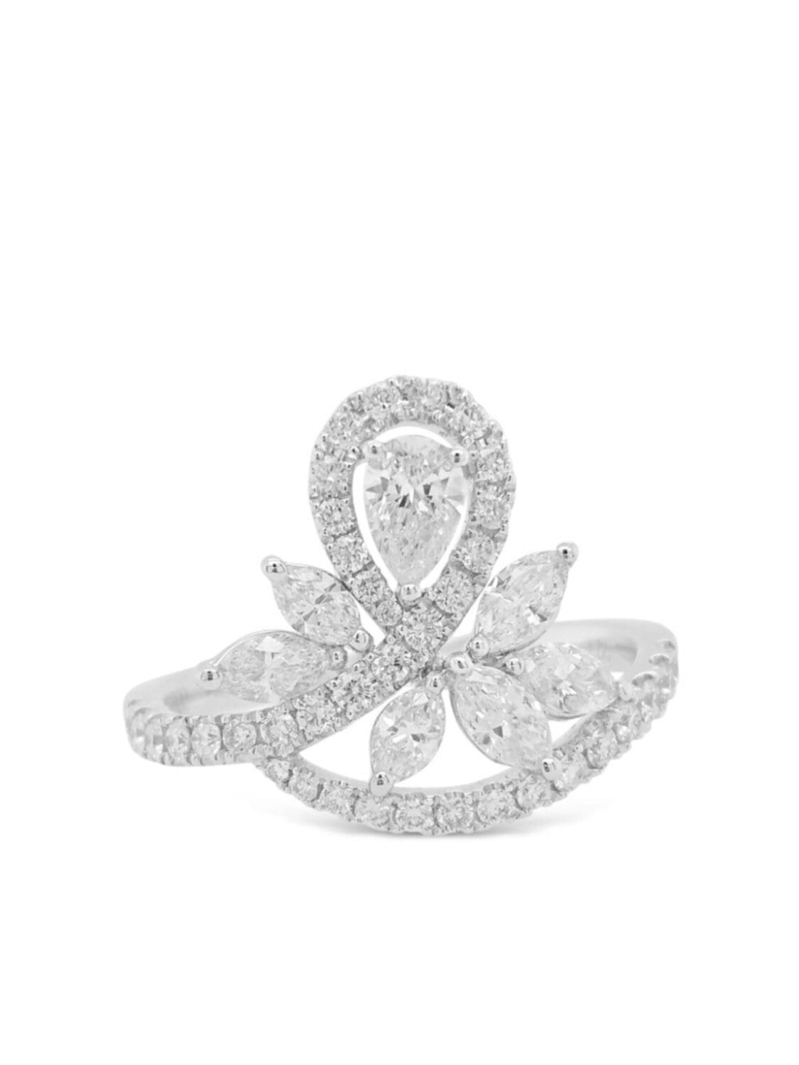 

Платиновое кольцо с бриллиантами HYT Jewelry, серебряный