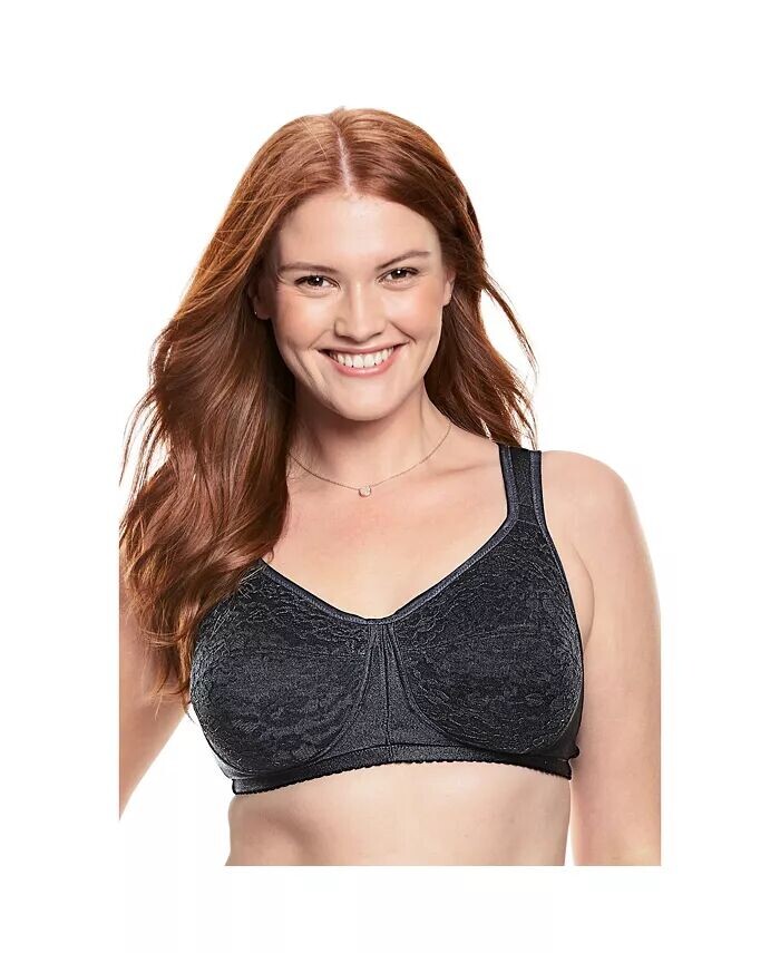

Кружевной бюстгальтер без косточек размера плюс Easy Enhancer Comfort Choice, черный