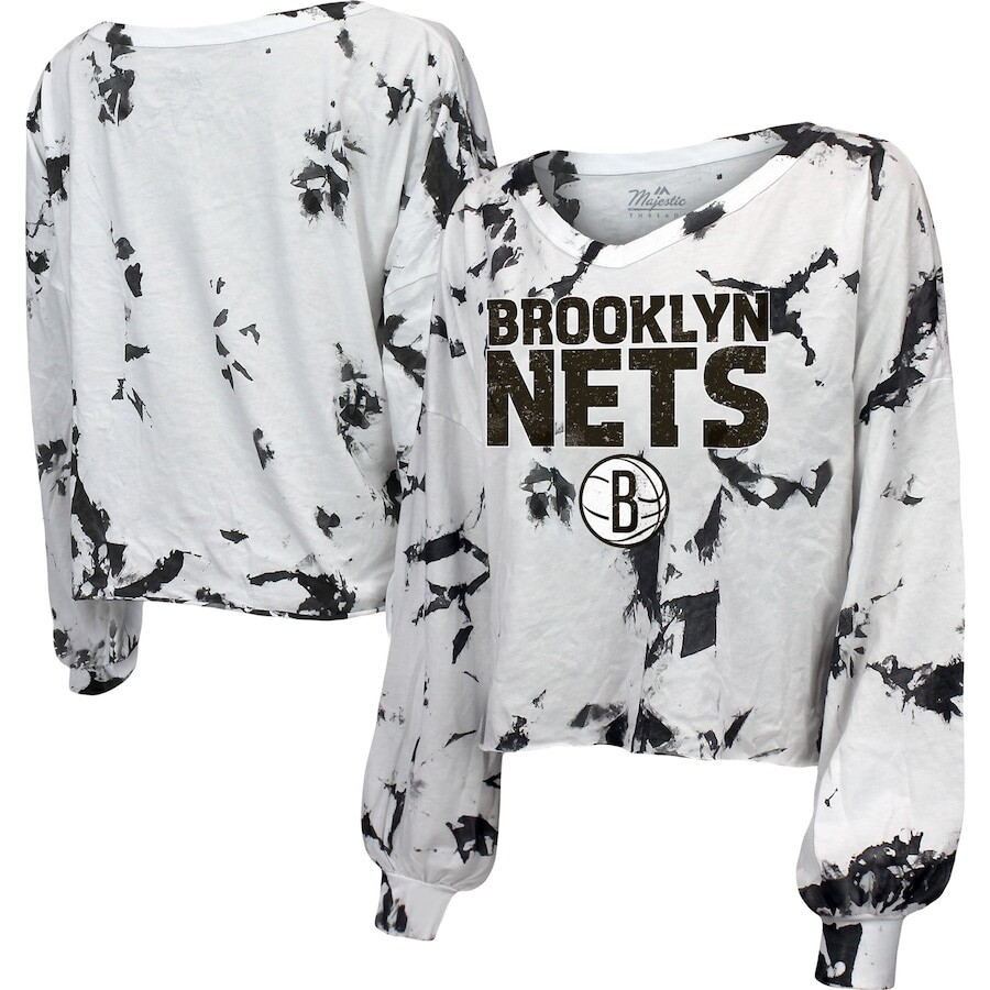 

Футболка с длинным рукавом Majestic Threads Brooklyn Nets, белый
