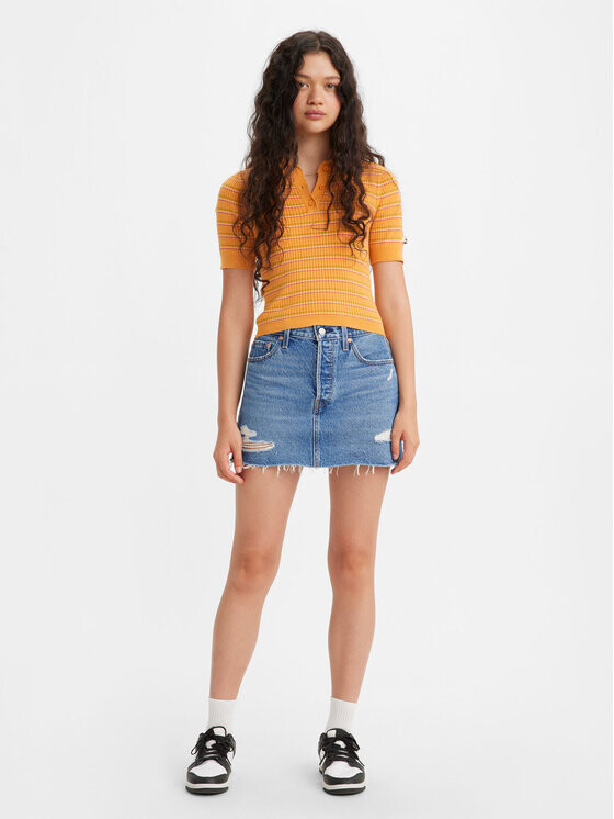

Джинсовая юбка свободного кроя Levi's, синий
