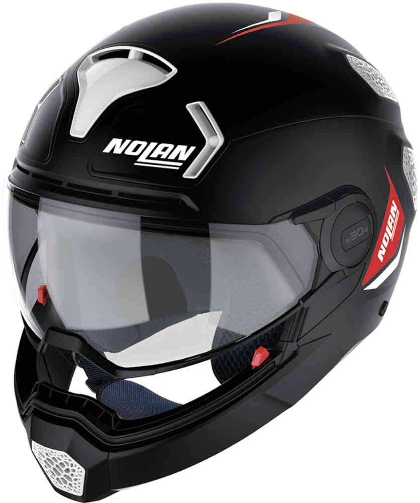 Начальный шлем N30-4 TP Nolan, черный матовый/белый tp