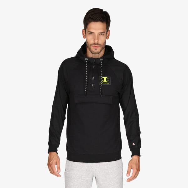 

Толстовка с резиновым логотипом на половинной молнии Champion