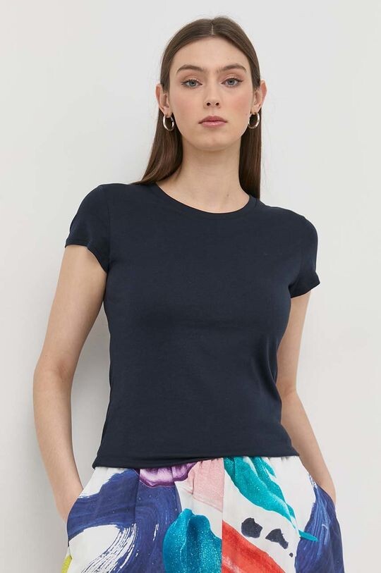 

Хлопковая футболка Armani Exchange, темно-синий