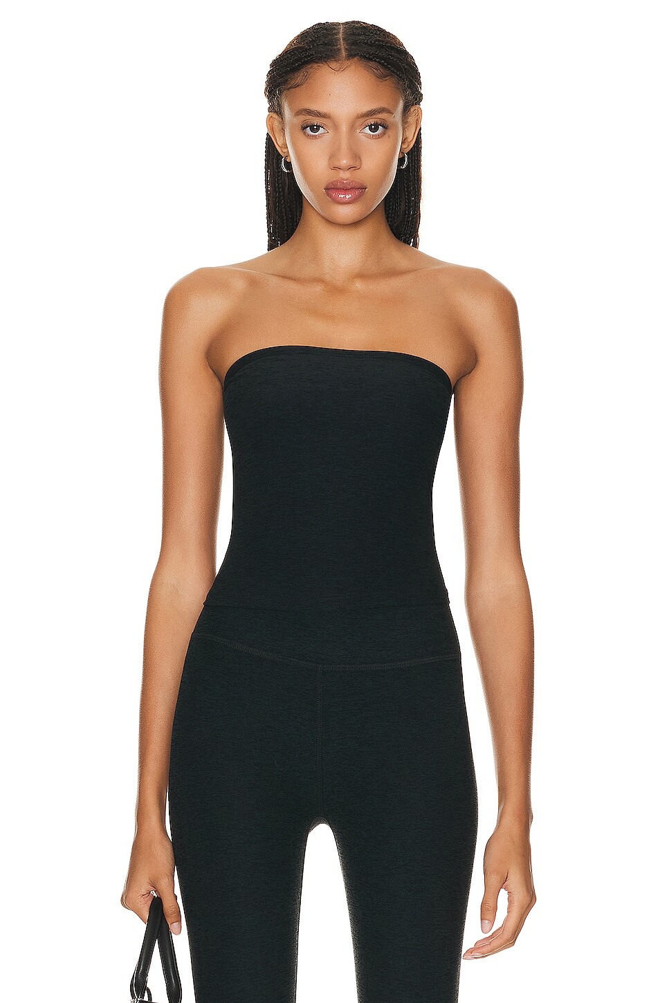 

Топ Beyond Yoga Spacedye Strapless, цвет Darkest Night
