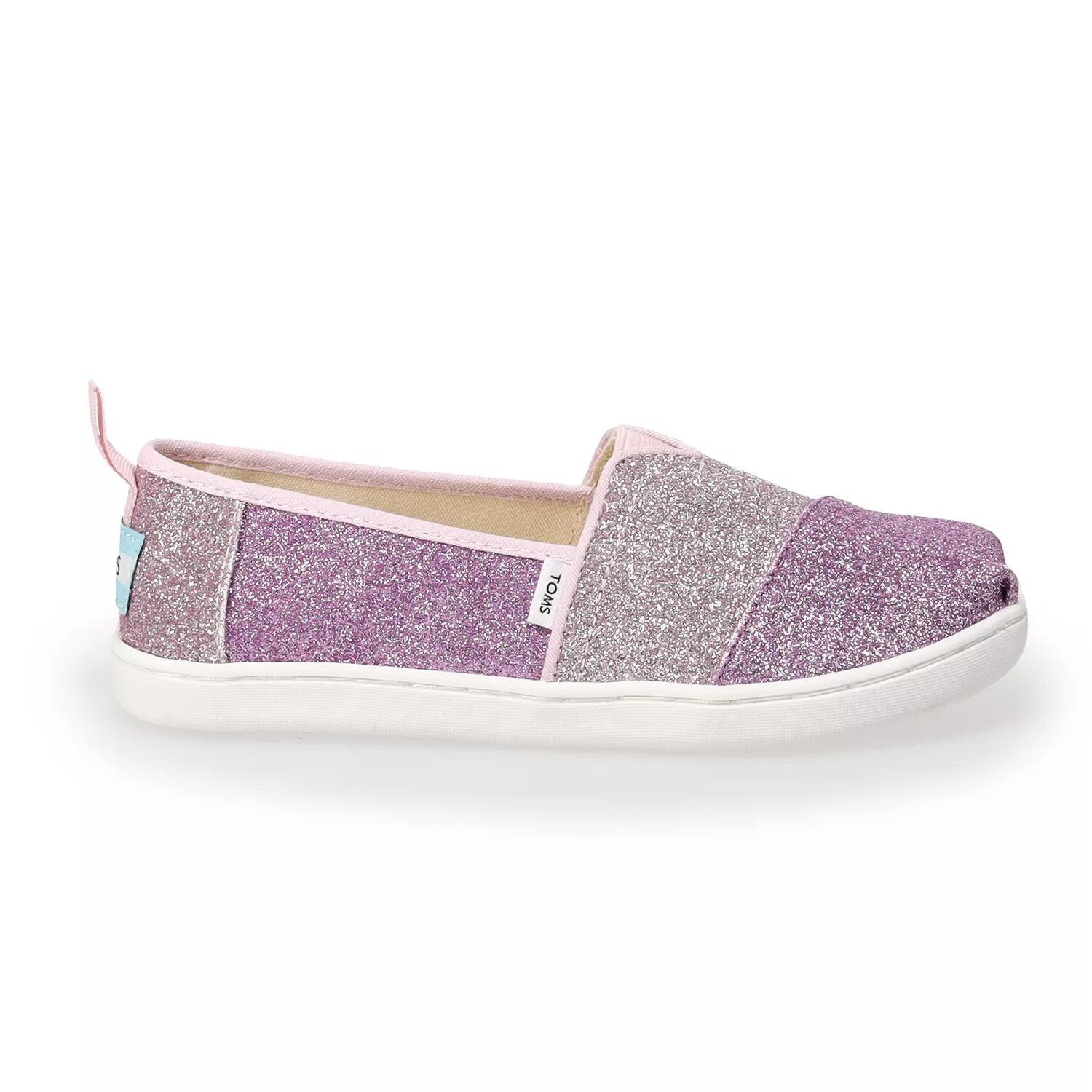 

TOMS Туфли Alpargata с переливающимися блестками и цветными блоками для девочек TOMS