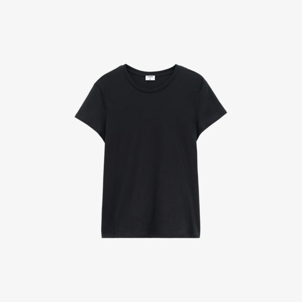 

Хлопковая футболка классического кроя Filippa K, черный