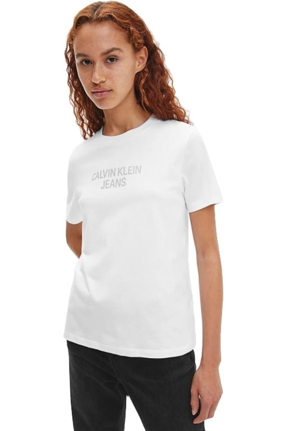 

ЛЕГКАЯ ИНСТИТУЦИОНАЛЬНАЯ ФУТБОЛКА Calvin Klein, белый