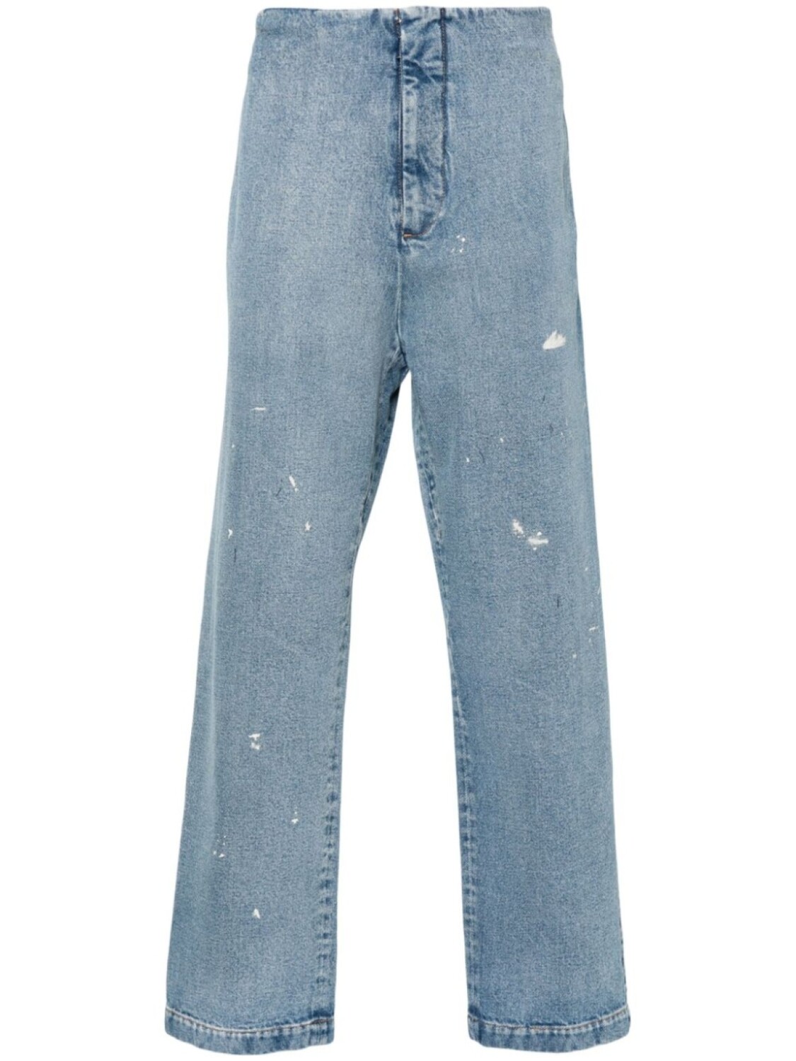 

MM6 Maison Margiela прямые джинсы с эффектом разбрызганной краски, синий