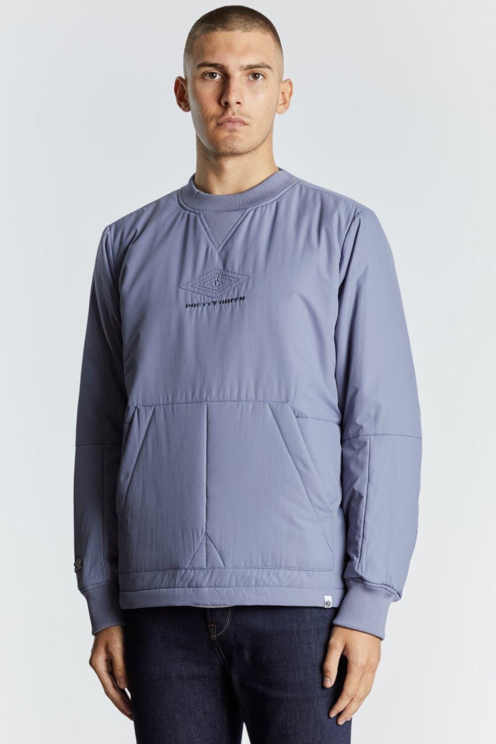 

Базовая толстовка Quilted Crew Umbro, синий