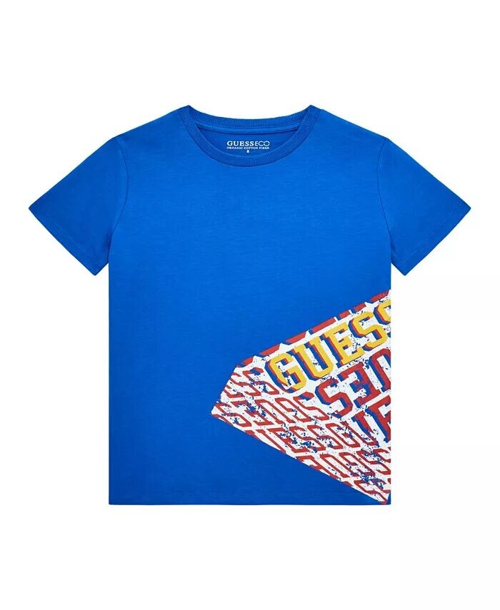 

Футболка с короткими рукавами и логотипом Big Boys Guess, синий
