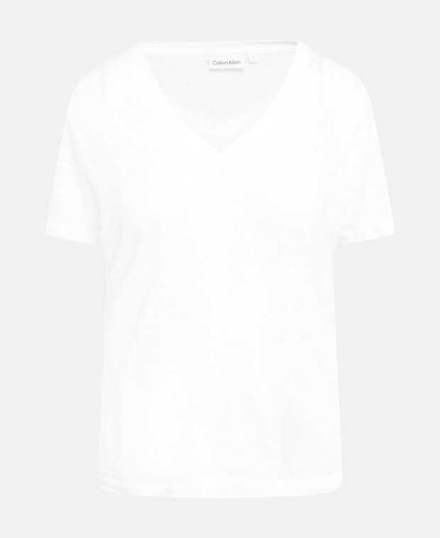 

Льняная рубашка Calvin Klein, белый