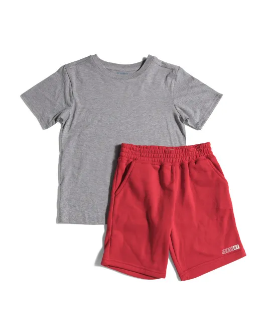 

Комплект футболки и шорт с рисунком на спине Little Boy USA Aeropostale Kids, красный