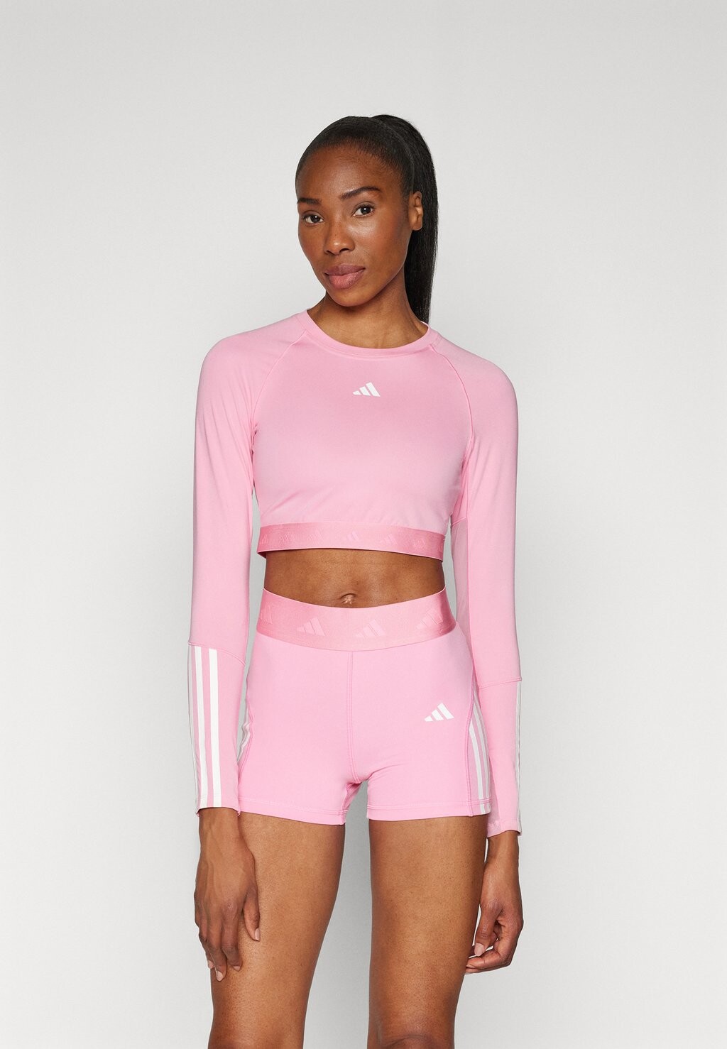 

Рубашка с длинным рукавом adidas Performance, цвет bliss pink/white