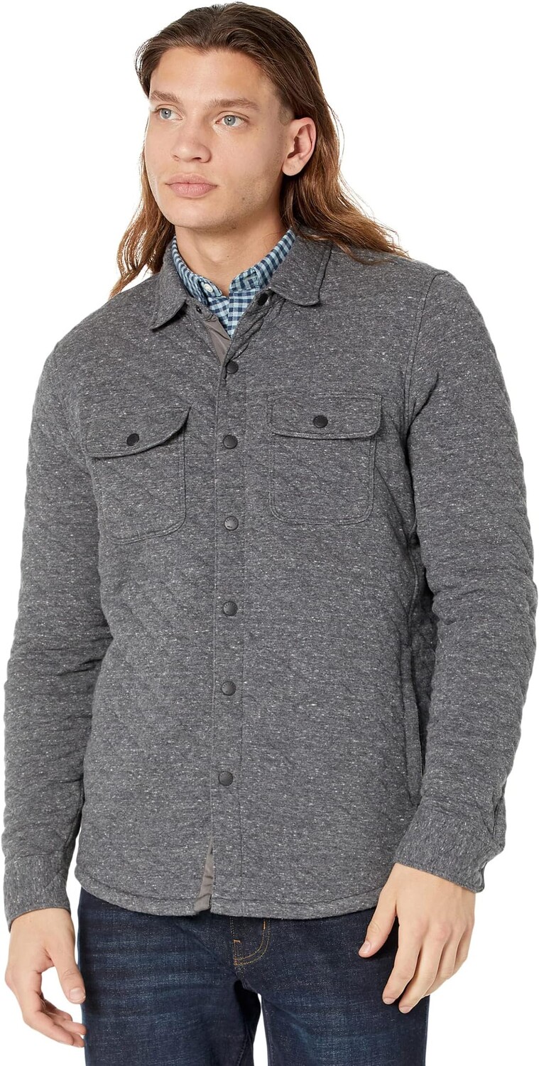 

Куртка Epic Quilted Fleece CPO Faherty, цвет Charcoal Heather