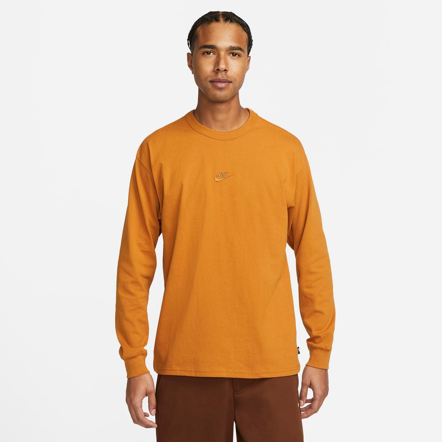 

Мужская футболка с длинным рукавом Nike Sportswear Premium Essentials, апельсин