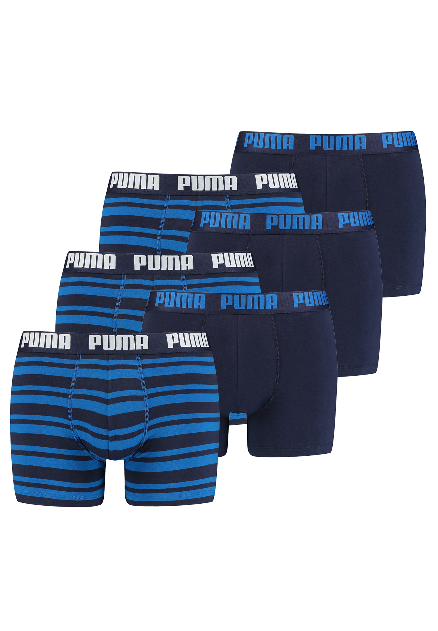 Боксеры Puma Boxershorts HERITAGE STRIPE BOXER 6 шт, цвет 056 - blue цена и фото