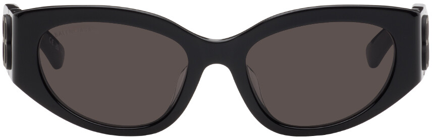 

Черные солнцезащитные очки «кошачий глаз» Balenciaga, цвет Black/Black/Grey