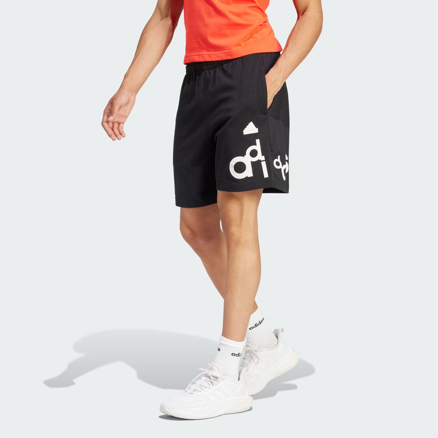 

Шорты с графическим принтом Adidas, цвет Black