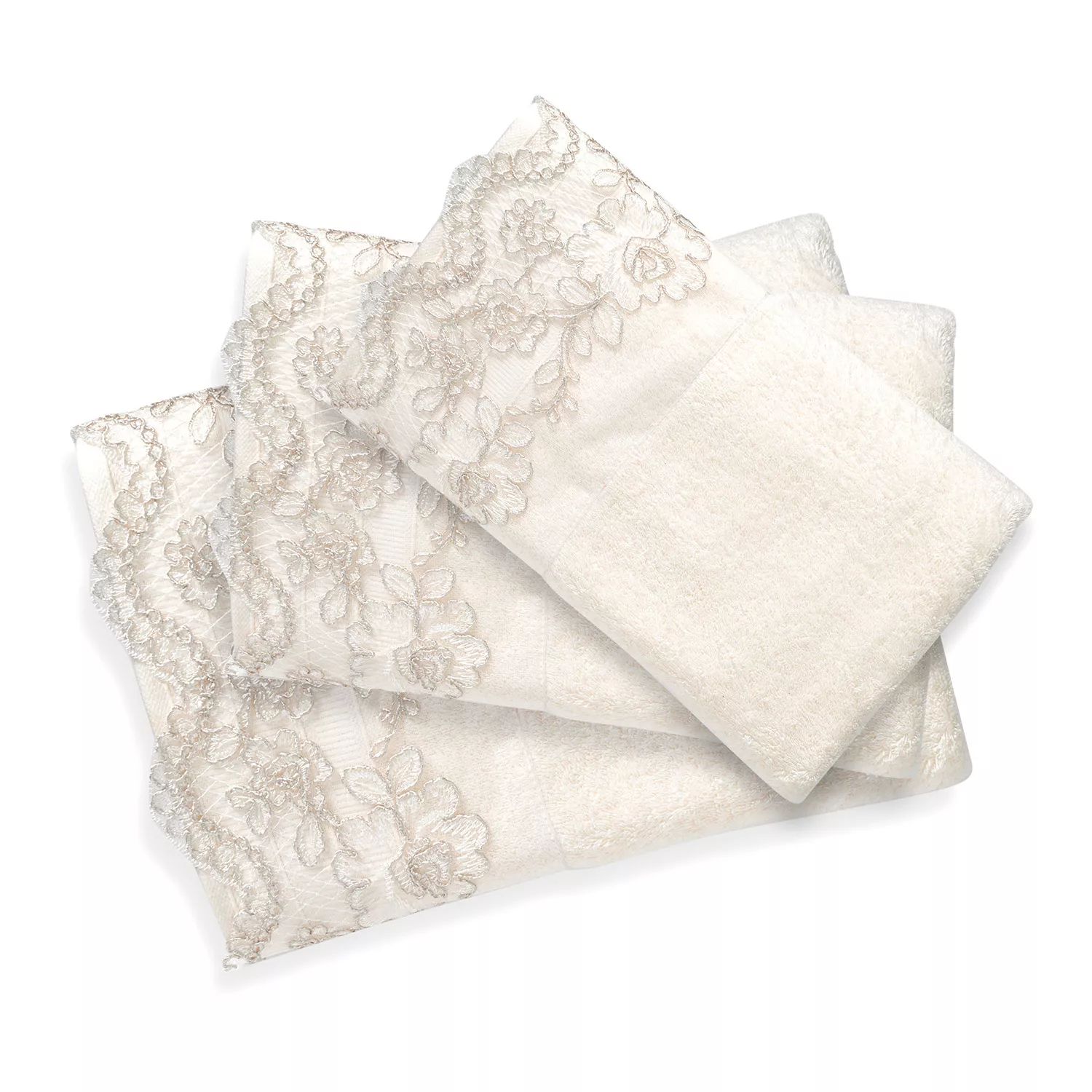 Популярный набор полотенец из 3 предметов для ванной Rose Vine