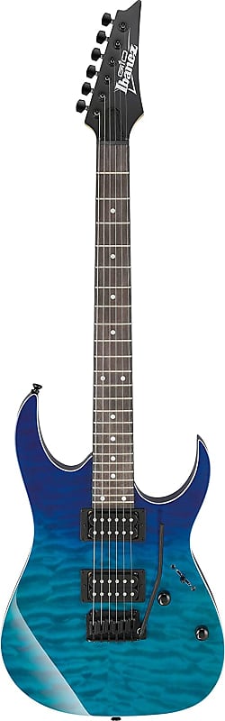 Электрогитара Ibanez GIO GRG120QASP Electric Guitar - Blue Gradiation lakestone 986318 bgd