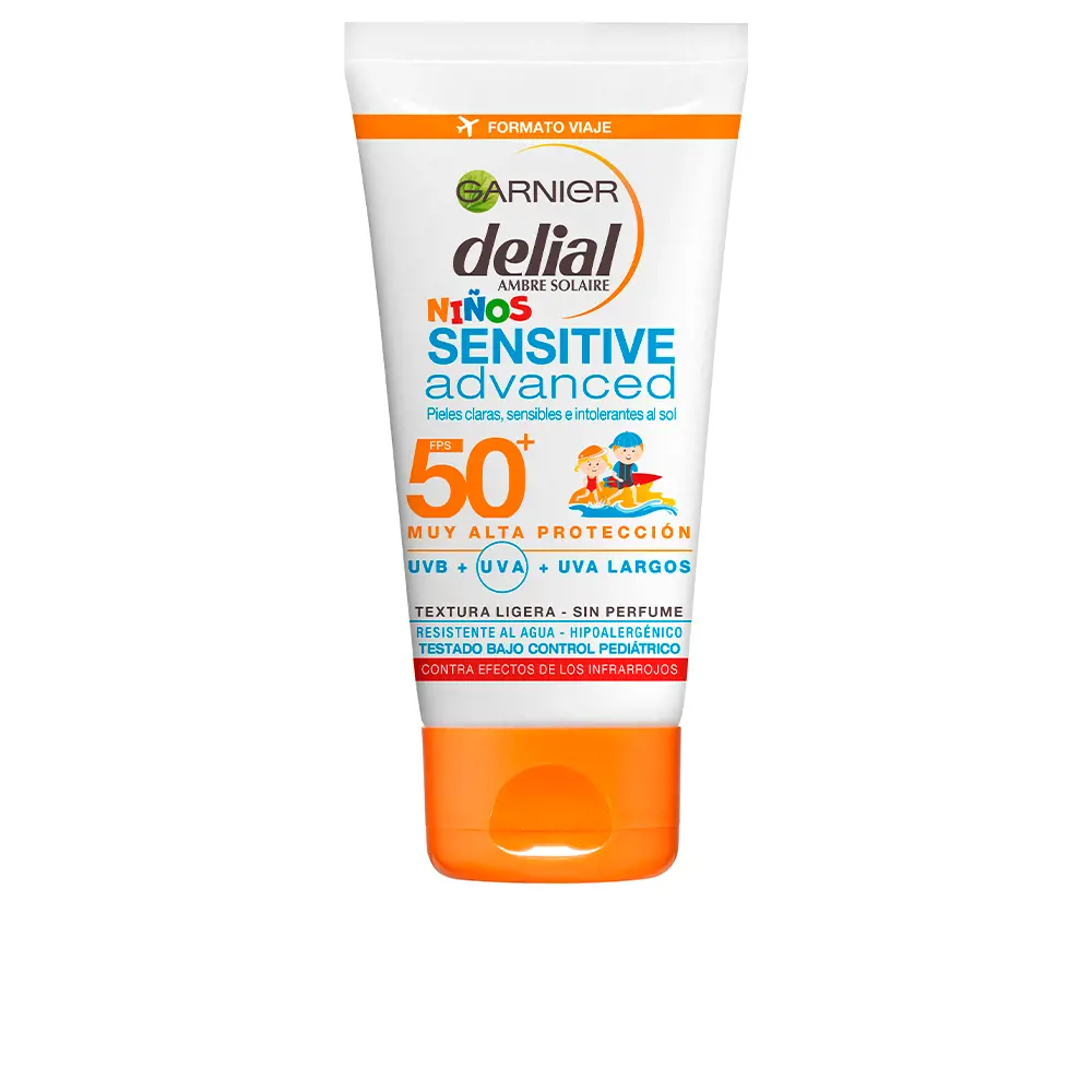 

Солнцезащитный крем Niños Sensitive Advanced Tubo Spf50+ Garnier, 50 мл