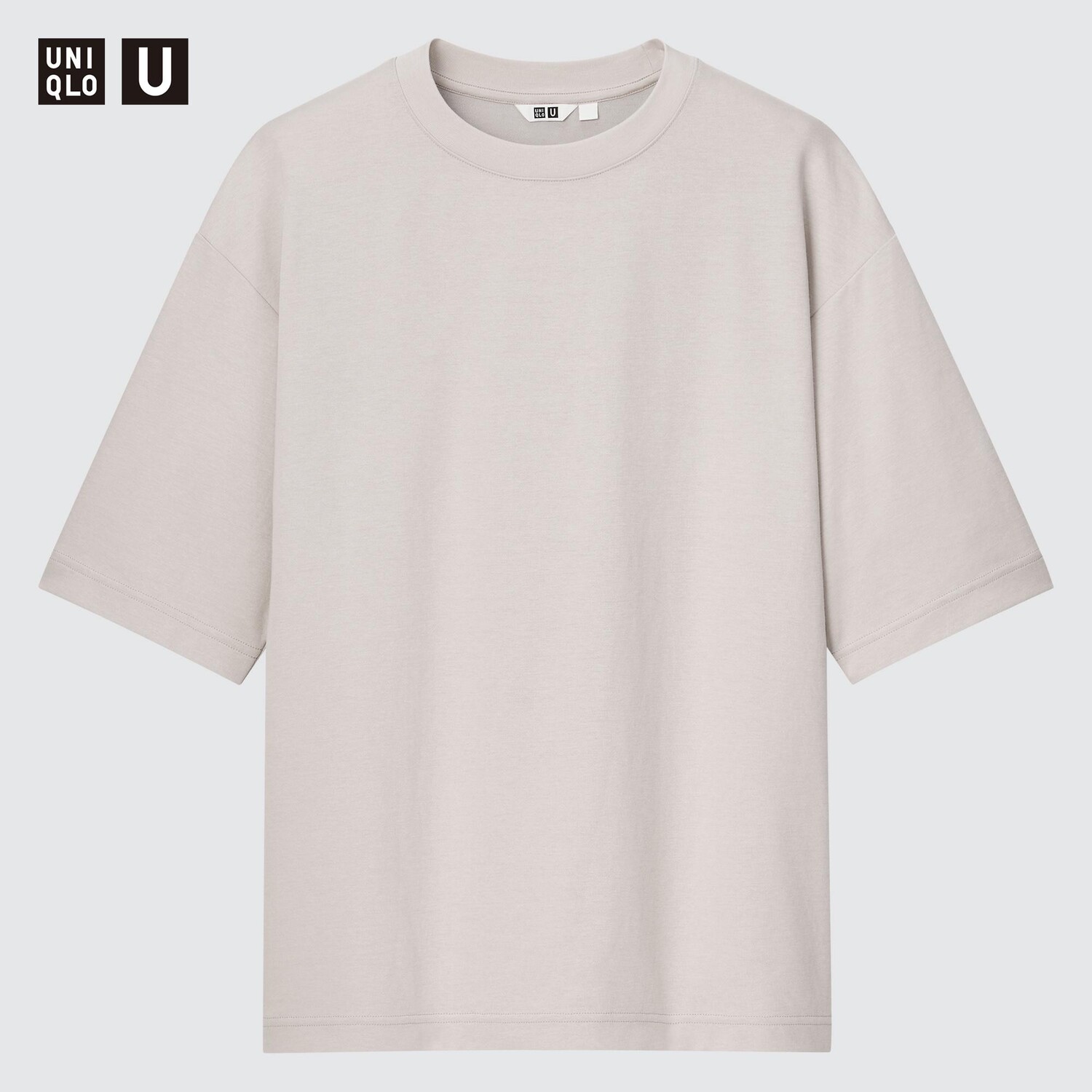 

Футболка Uniqlo Airism оверсайз, светло - серый
