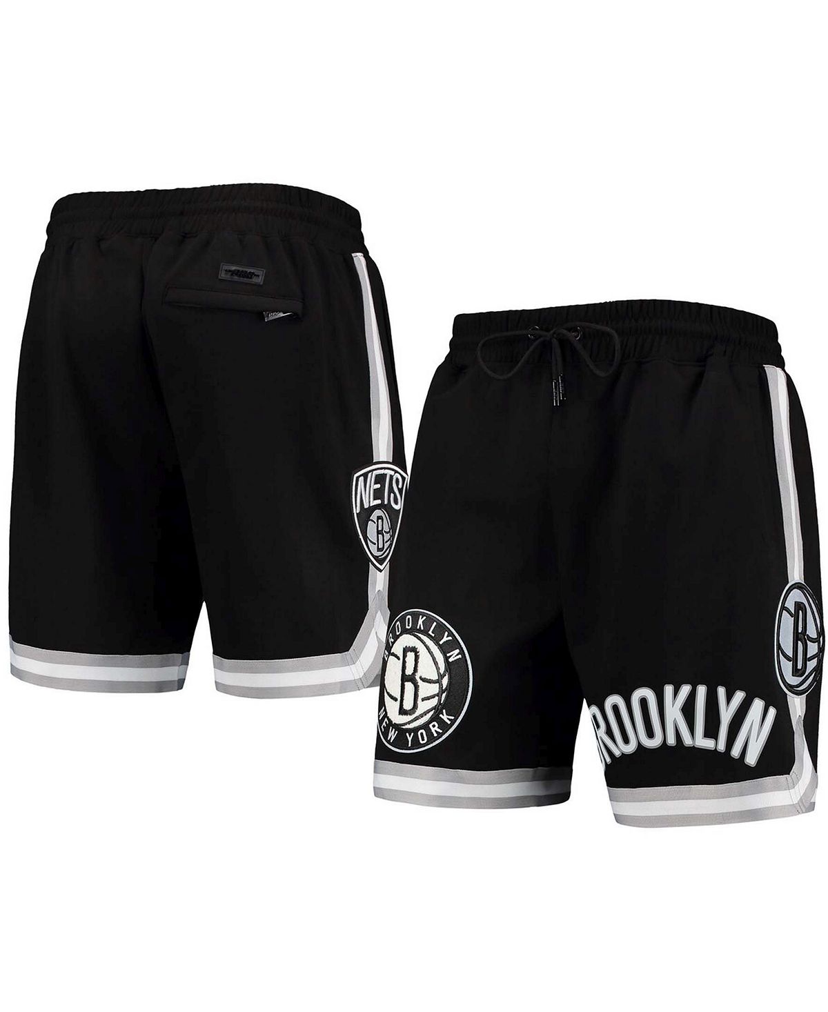 Мужские черные шорты из синели Brooklyn Nets Pro Standard мужские черные шорты из синели toronto raptors pro standard черный
