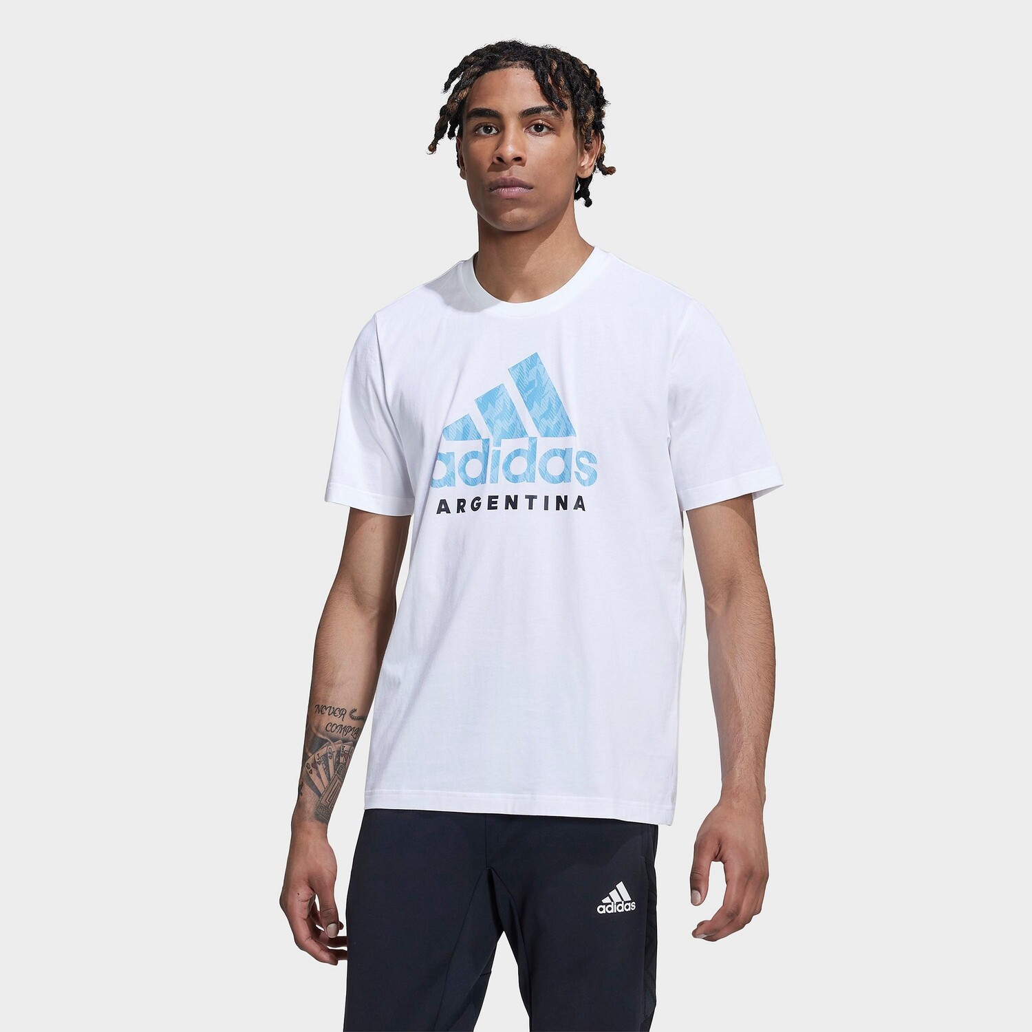 

Мужская футболка с рисунком adidas Soccer Argentina, белый