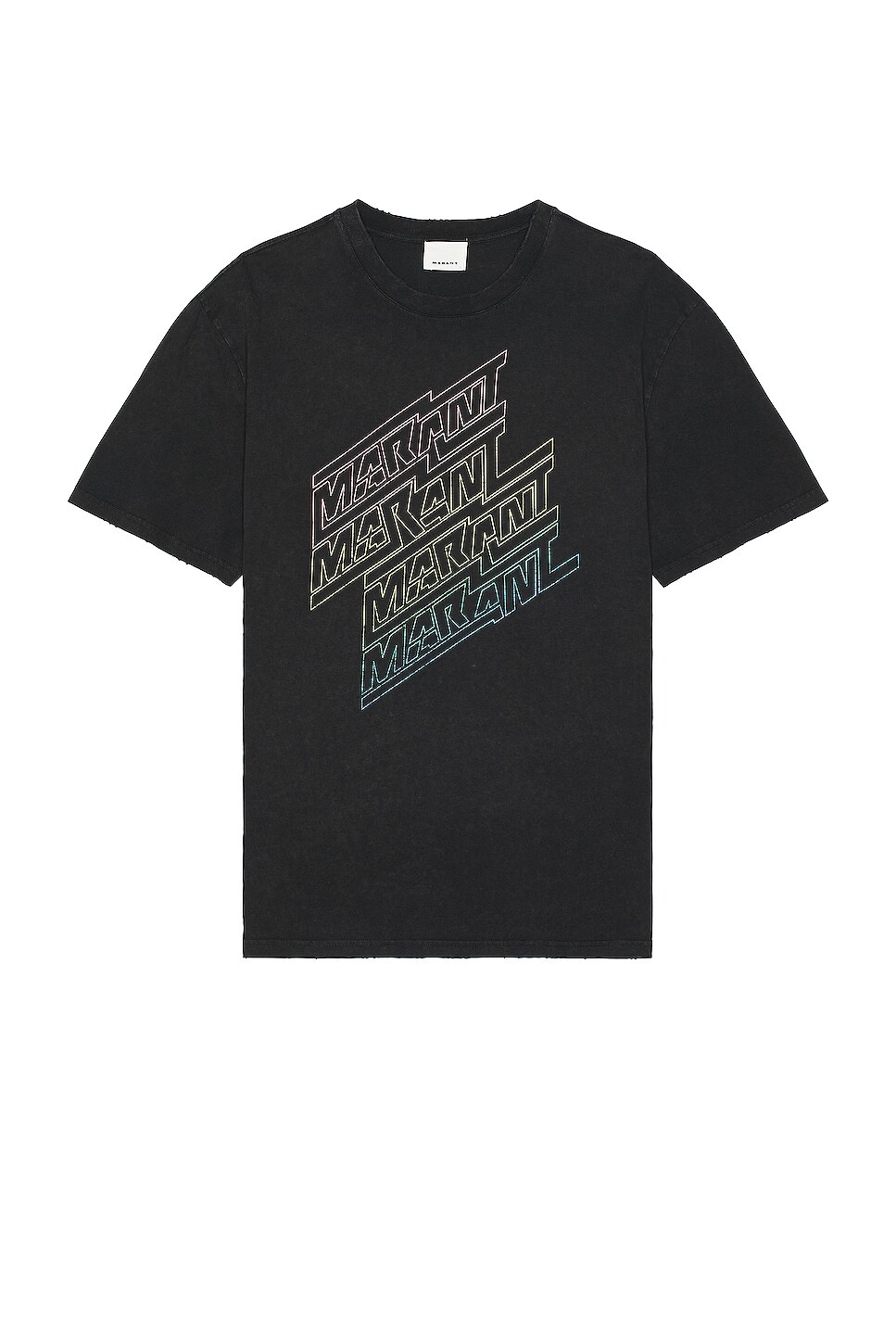 

Футболка Isabel Marant Hugo, цвет Faded Black