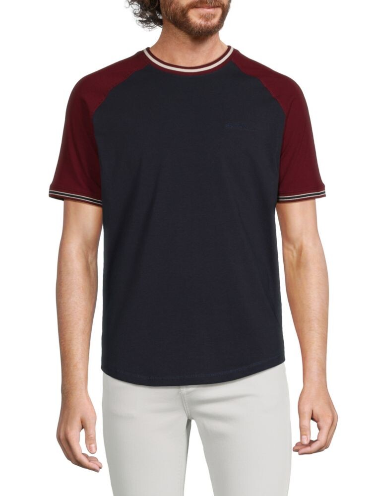 

Футболка Ringer с рукавами реглан Ben Sherman, темно-синий
