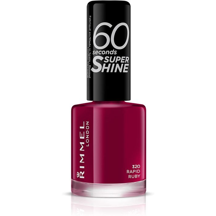 цена Лак для ногтей Esmalte de Uñas 60 Seconds Super Shine Rimmel, 320 Rapid Ruby