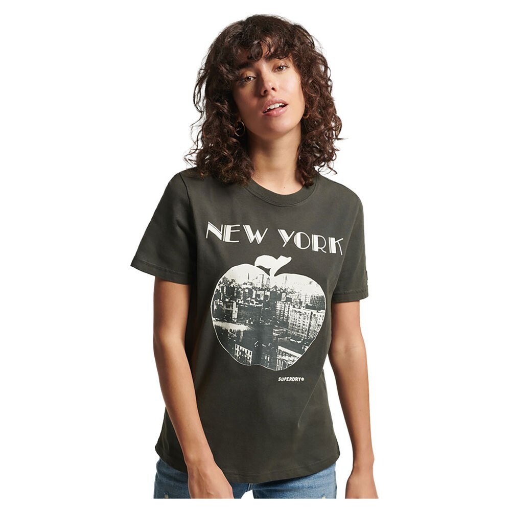 

Футболка Superdry Vintage Crossing Lines Bh, зеленый