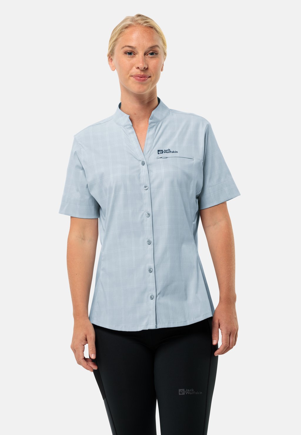 Блузка-рубашка NORBO Jack Wolfskin, цвет soft blue check