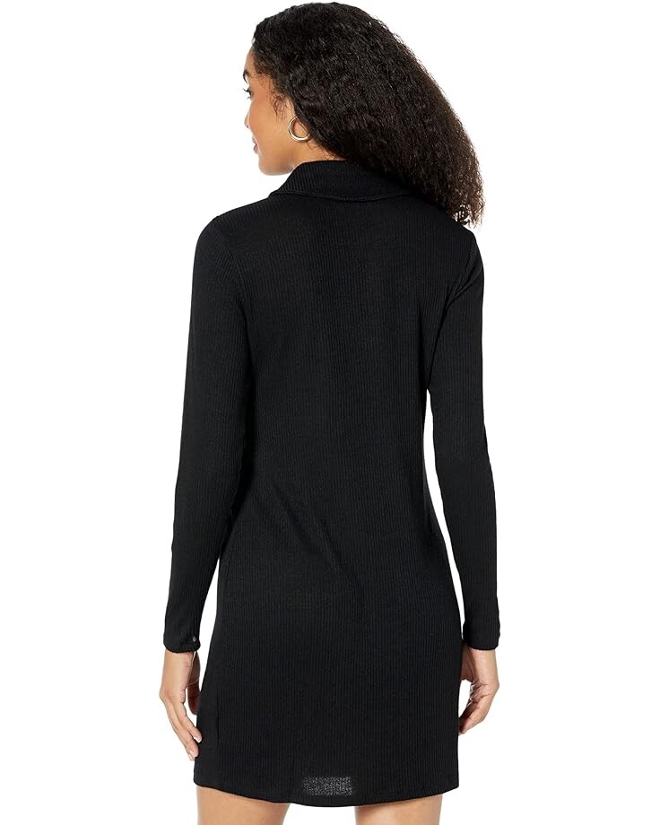

Платье Michael Kors Rib Chain Lace-Up Shift Dress, черный