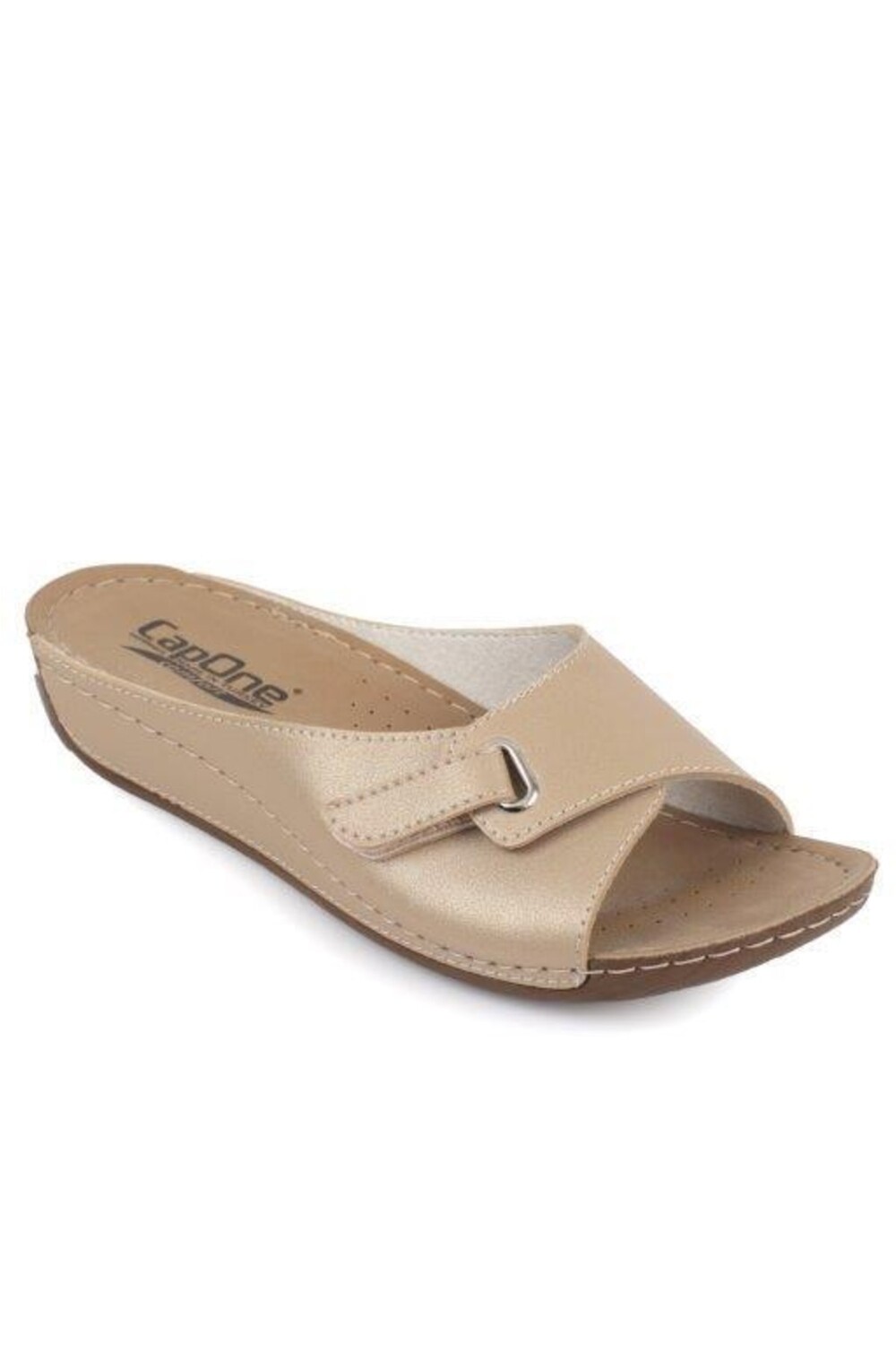 

Capone Z0397 Gold Женские комфортные анатомические тапочки Capone Outfitters, золотой