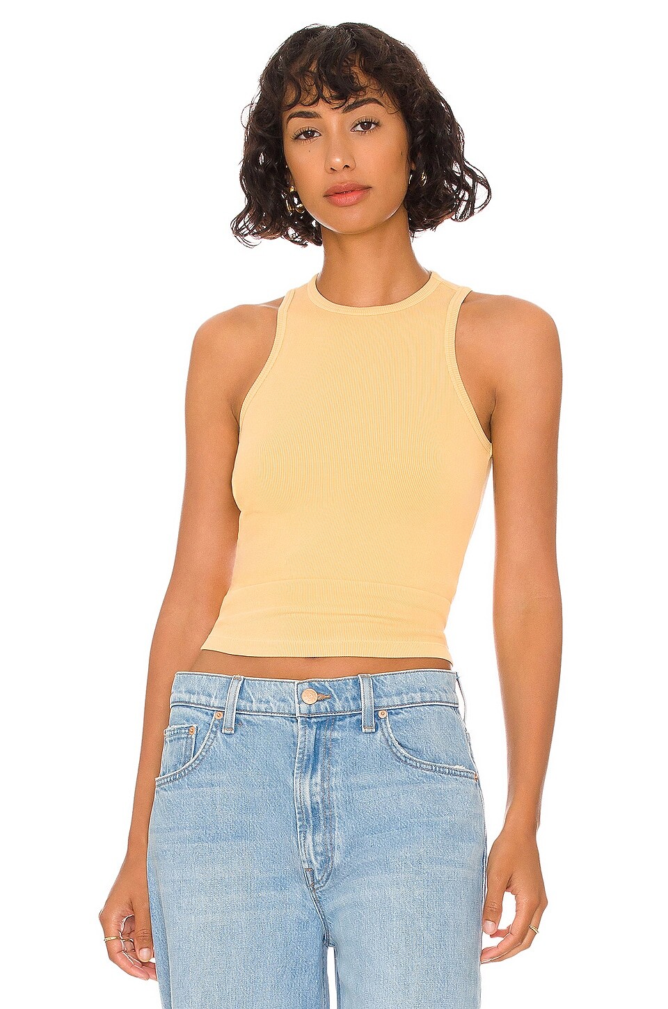 

Топ Tularosa Green The Maya Racer, цвет Butter Yellow
