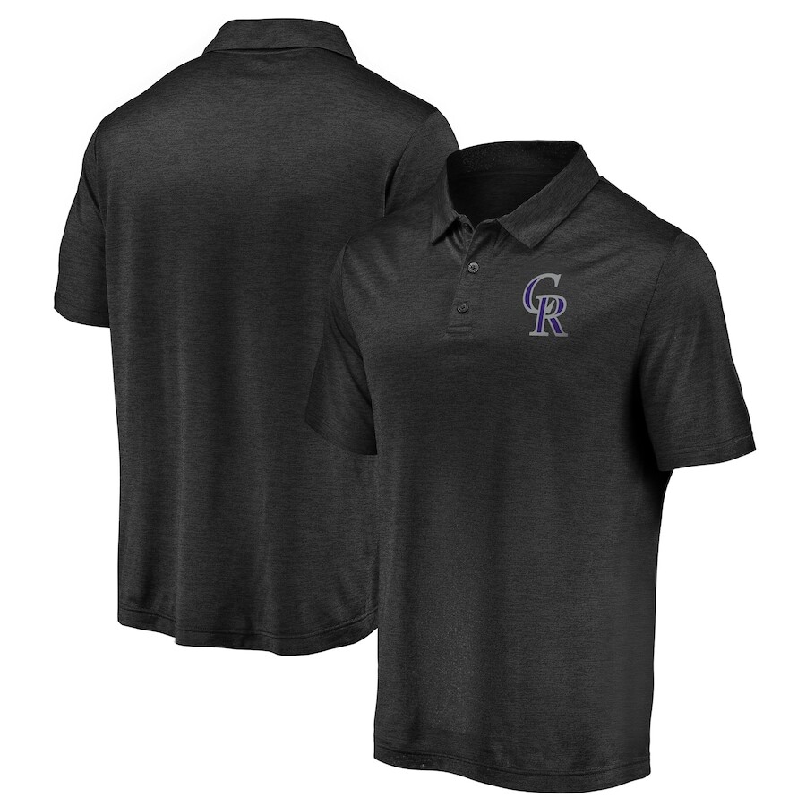 

Поло с коротким рукавом Fanatics Branded Colorado Rockies, черный
