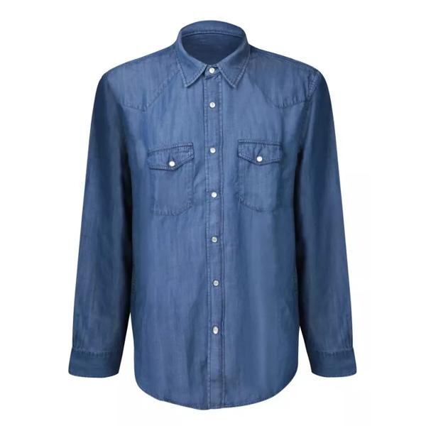 

Джинсы cotton shirt by officine gãnãrale Officine Generale, синий